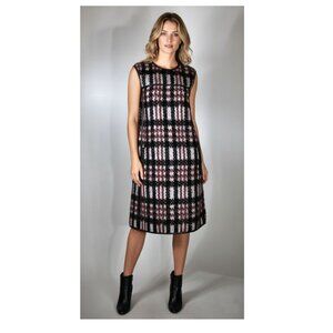 TOMAS MAIER Woolly Tartan' Plaid Shift Dress, Women's Size US 8 NWOT